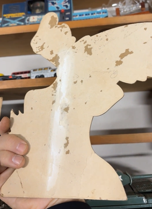 Donald Duck Bread Cardboard Countertop Sign