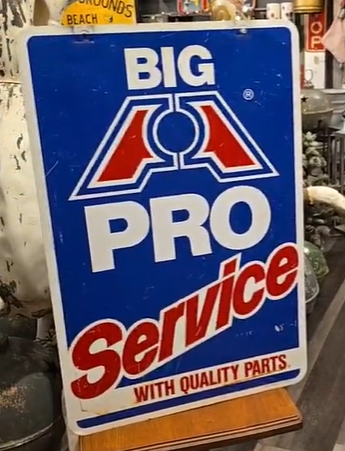 Big A Pro Service Double Sided Aluminum Sign