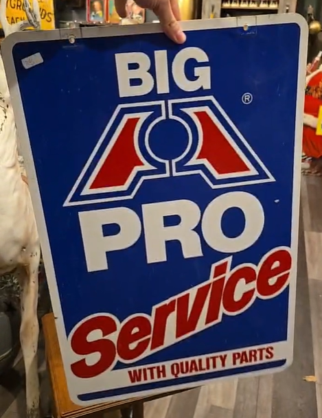 Big A Pro Service Double Sided Aluminum Sign