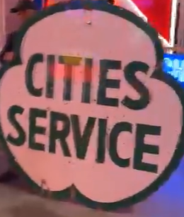 Cities Service 6 Foot DSP Sign