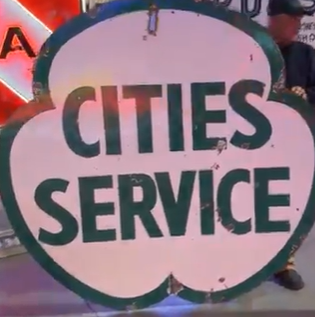 Cities Service 6 Foot DSP Sign