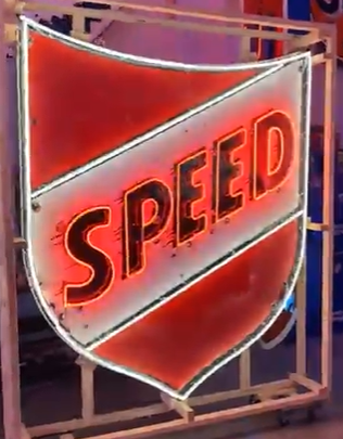 Speed Service Station SSP Neon 6 Foot Sign