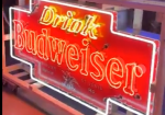 Drink Budweiser Anheuser Busch Bow Tie SSP Neon Sign