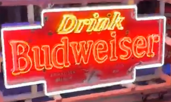 Drink Budweiser Anheuser Busch Bow Tie SSP Neon Sign