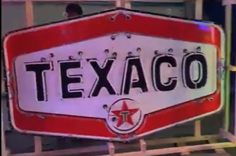 Texaco Tomahawk SSP Neon Foot Sign