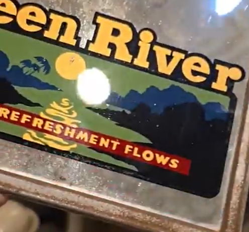 Green River Where Refreshment Flows Mirror Sign