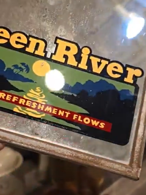 Green River Where Refreshment Flows Mirror Sign