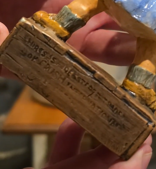 Hires Root Beer Ceramic Figure and Dish