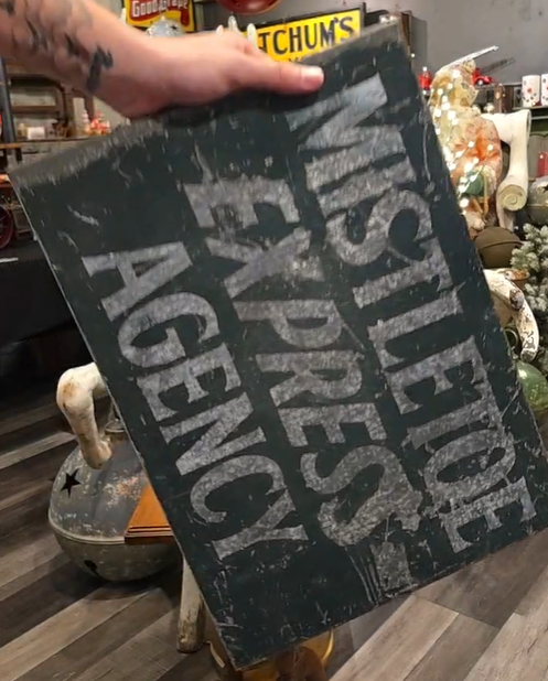 Mistletoe Express Agency DST Flange Sign