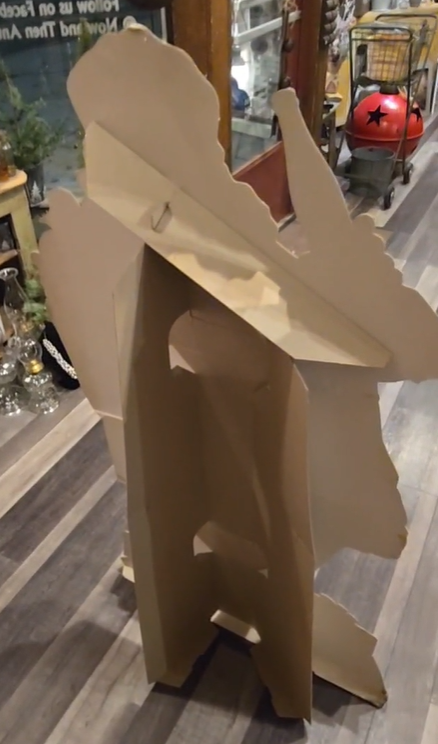 Pepsi-Cola Merry Christmas Santa Claus Easel-Back Cardboard Sign