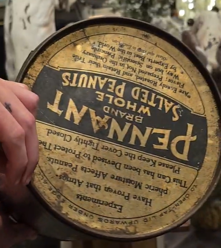 Planters Salted Peanuts Pennant Brand SST Can