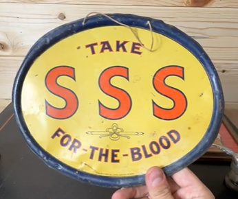 Take SSS For The Blood SST Embossed Edge Sign