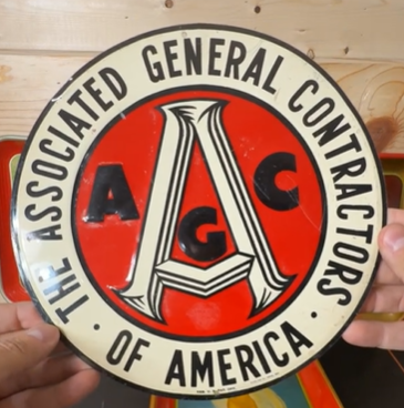 Associated General Contractors of America SST Embossed Sign