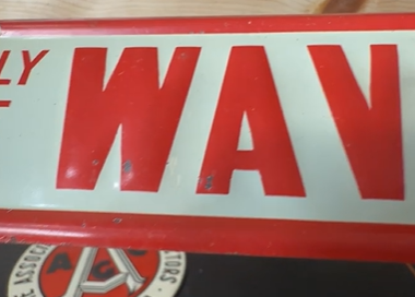 Waverly Garage Star Durant License Plate Topper Embossed Sign