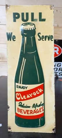 Clearock Beverages Delicious Refreshing Door Push Pull SST Sign