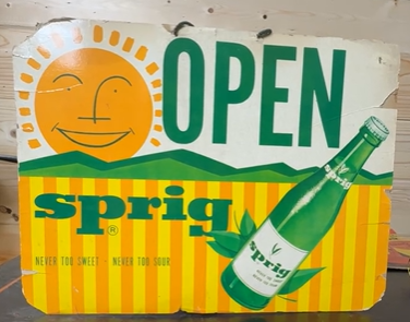 Sprig Open and Closed Double-Sided Cardboard Hanging Sign