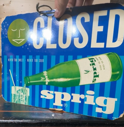 Sprig Open and Closed Double-Sided Cardboard Hanging Sign