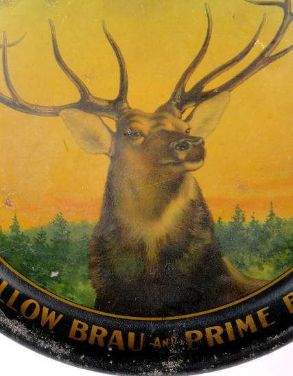 1910 Mellow Brau/Prime Beer 13 inch tray Serving Tray Appleton Wisconsin