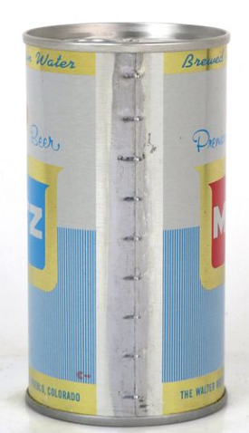 1968 Metz Premium Beer 12oz Ring Top Can Pueblo Colorado