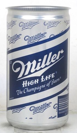 1977 Miller High Life Beer (paint test) 12oz Undocumented Ring Top Can Milwaukee Wisconsin