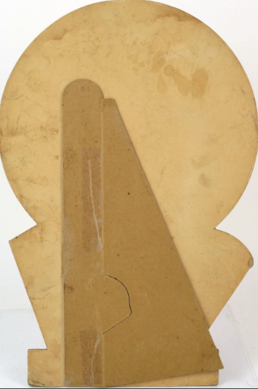 Graphic 1938 Mule Head Ale Die-Cut Cardboard Sign West Haven Connecticut