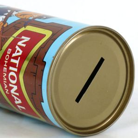 1970 National Bohemian Lager Beer Cartoon Can 12oz Ring Top Can Baltimore Maryland