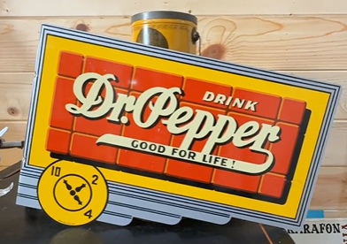 Drink Dr Pepper Good for Life Authorized Reproduction DST Flange Sign