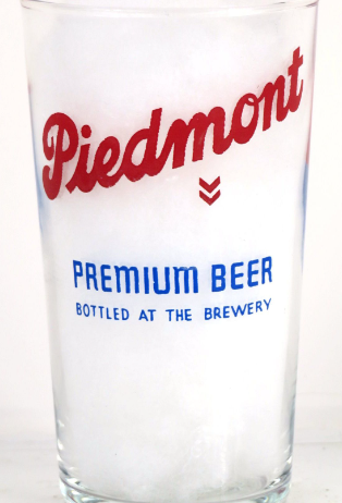 1935 Piedmont Beer 4½ Inch Drinking Glass Norfolk Virginia