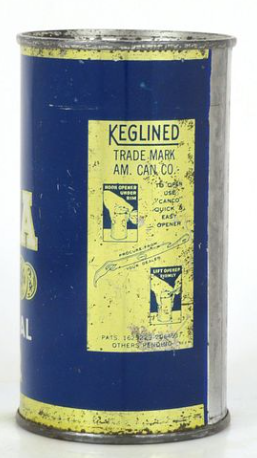 1939 Prima Gold Medal Beer 12oz Opening Instruction Can Chicago Illinois