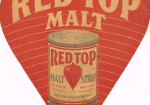 1922 Red Top Malt Syrup Fan Pull Cincinnati Ohio