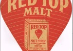 1922 Red Top Malt Syrup Fan Pull Cincinnati Ohio