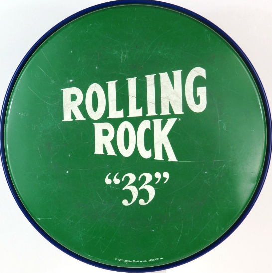 1987 Rolling Rock Beer 12 inch Serving Tray Latrobe Pennsylvania