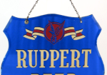 1940 Ruppert Beer Reverse On Glass Sign New York New York