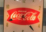 Drink Coca-Cola Fishtail PAM Glass Light Up Clock