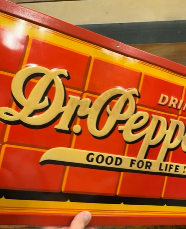 Dr. Pepper 10-2-4 Good for Life Red Brick Embossed SST Sign