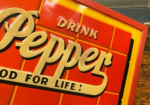 Dr. Pepper 10-2-4 Good for Life Red Brick Embossed SST Sign