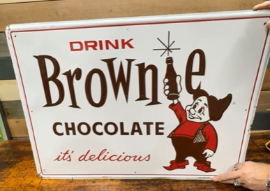 Brownie Chocolate it’s Delicious SST Embossed Sign