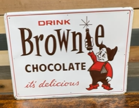 Brownie Chocolate it’s Delicious SST Embossed Sign