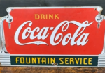 Coca-Cola Fountain Service SSP Die Cut Sign