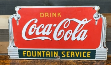 Coca-Cola Fountain Service SSP Die Cut Sign