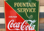 Coca-Cola Fountain Service SSP Die Cut Sign