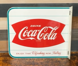 Drink Coca-Cola Enjoy That Refreshing New Feeling DST Flange Sign