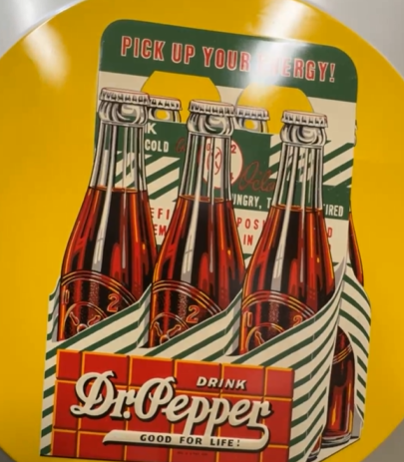 Dr. Pepper Six-Pack Take Home a Carton SST Embossed Sign