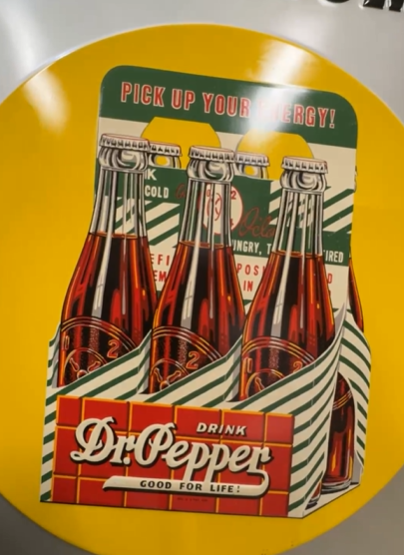 Dr. Pepper Six-Pack Take Home a Carton SST Embossed Sign