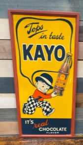 Kayo Tops in taste Real Chocolate SST Embossed Sign