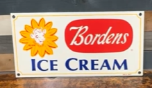 Bordens Ice Cream Elsie the Cow SST Sign