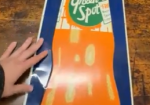 Green Spot Real Orange-ade 5 Cents SST Vertical Sign