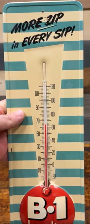 B-1 Lemon Lime More Zip in Every Sip SST Tube Thermometer