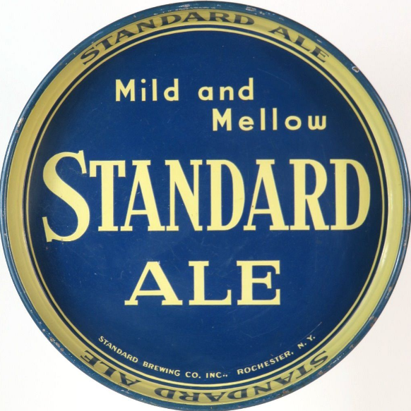1941 Standard Ale 12 inch Serving Tray Rochester New York