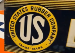 United States Rubber Company Batteries SST Embossed Sign